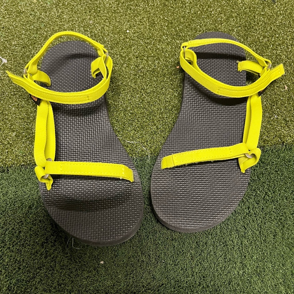 Teva Women's Original Universal Slim Sandals in Bright neon green